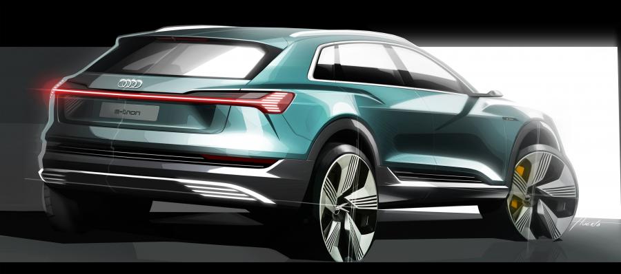 Эскиз Audi e-tron 55 Quattro 2019 года  (WW) (фото 29 из 452)